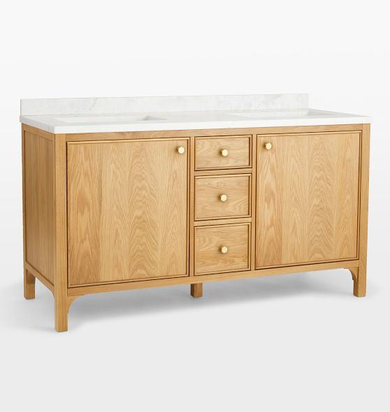 Wallace 60" Double Vanity | Rejuvenation