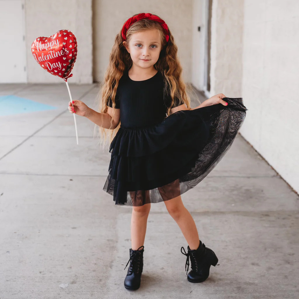 BLACK RIB DREAM TUTU DRESS | Dream Big Little Co.