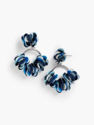 Sequin Hoop Earrings | Talbots
