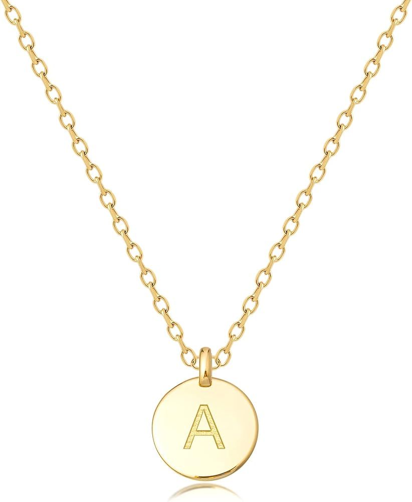 MIDDLUX Unique Personalized Gifts for Her, Initial Necklaces for Women Girls, Letter Double Side ... | Amazon (US)