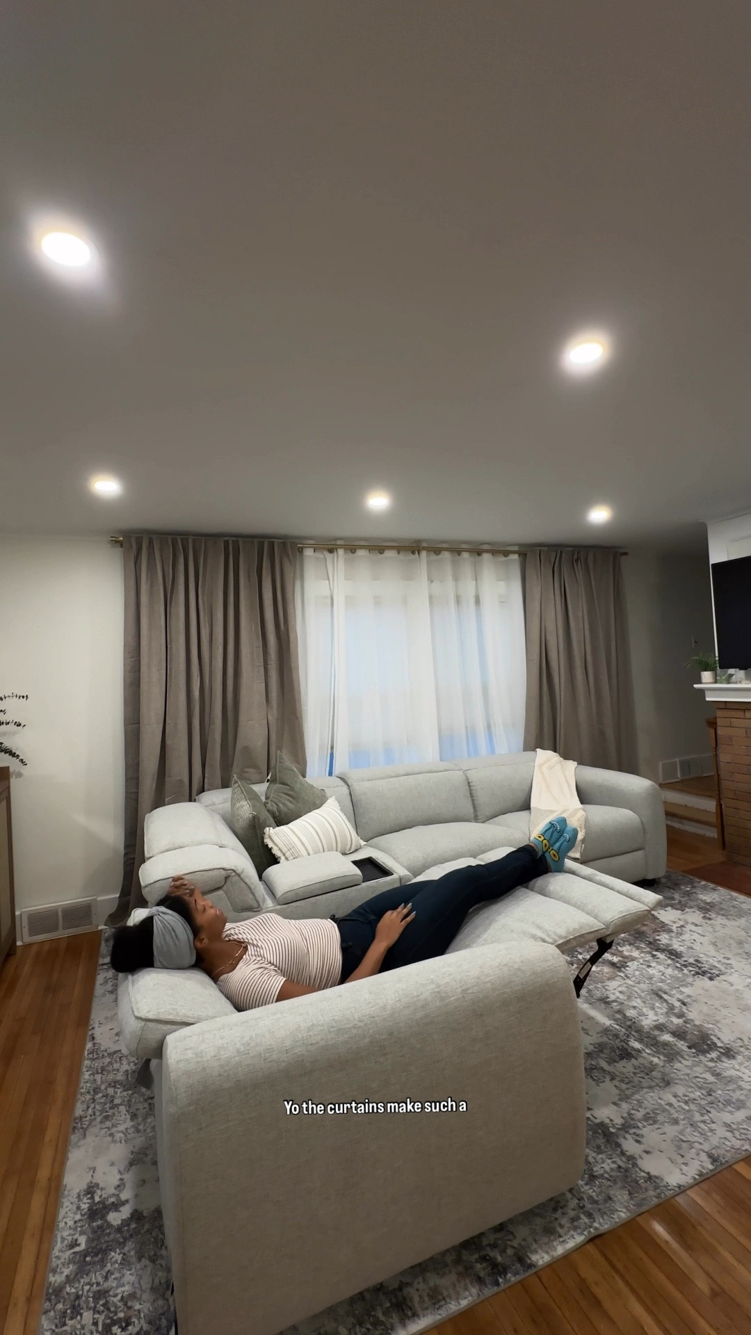 These curtains made our living room feel soo elevated!! 🏡

#curtains #doublecurtainrod

#LTKHome