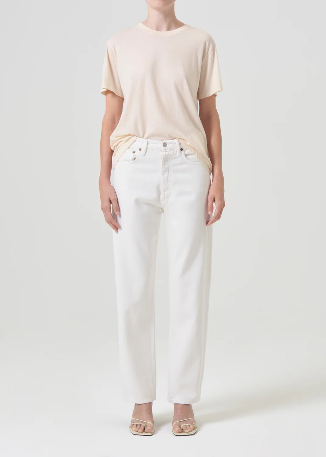 90's Mid Rise Straight in Fortune Cookie | AGOLDE