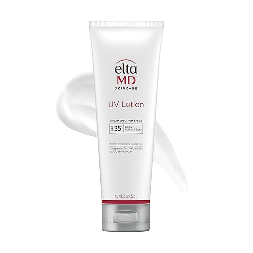 EltaMD UV Lotion Body Sunscreen, SPF 30+ 7.0 oz Pump | Sunscreen Lotion, Made with Zinc Oxide and... | Amazon (US)