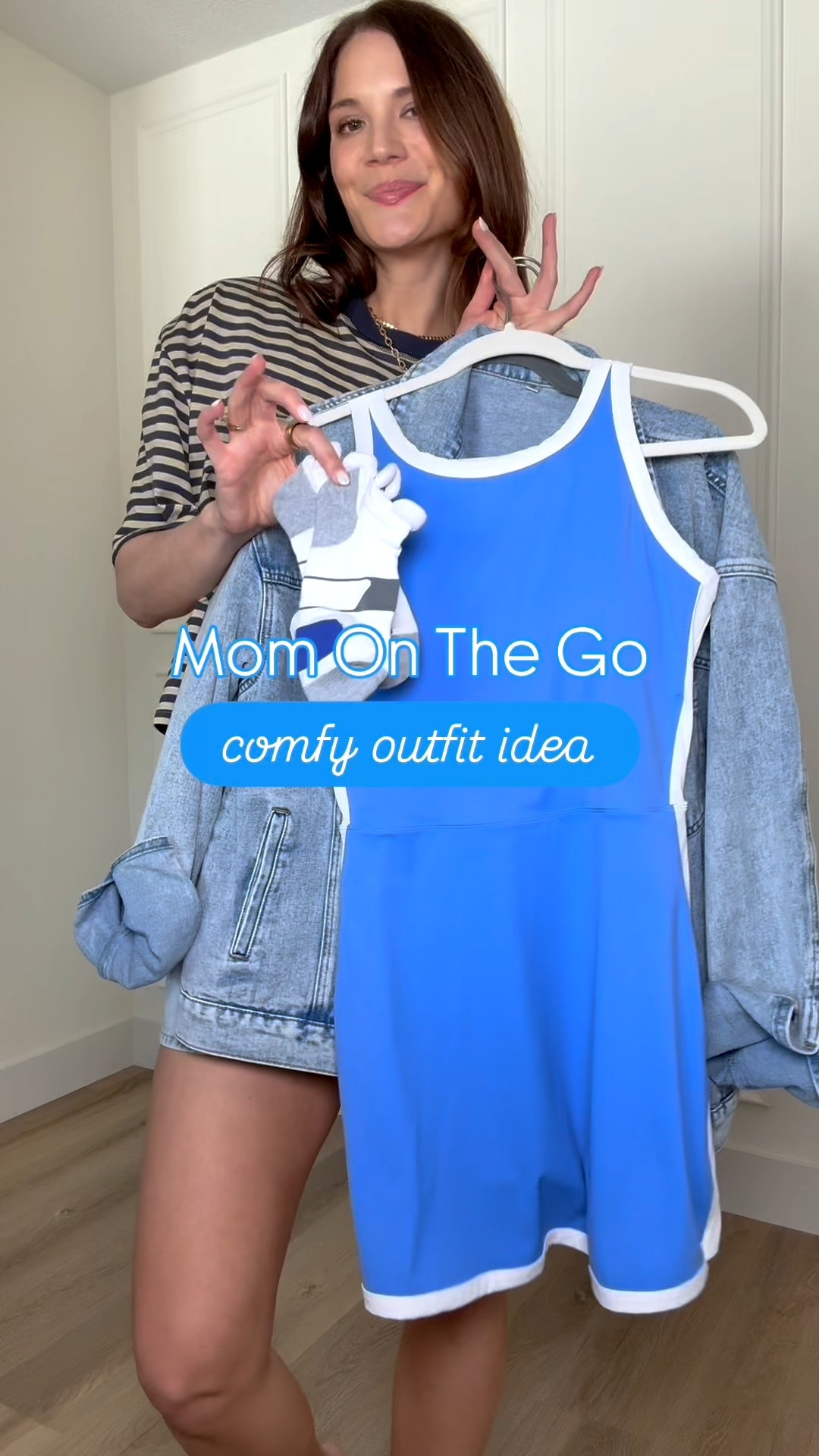 This is such a good mom on the go outfit idea. I love pairing this sporty dress with a denim jacket and sneakers for an easy, throw on and go look. Perfect for busy days, errands, travel, or anything on your schedule. Athletic dress, Sporty dress, Mom on the go outfits, Casual outfits, Everyday outfits, Travel outfits, Spring outfits, Vacation outfits beach, Tall girl approved, Stang and Co

#LTKmomlife #LTKSeasonal #LTKTall