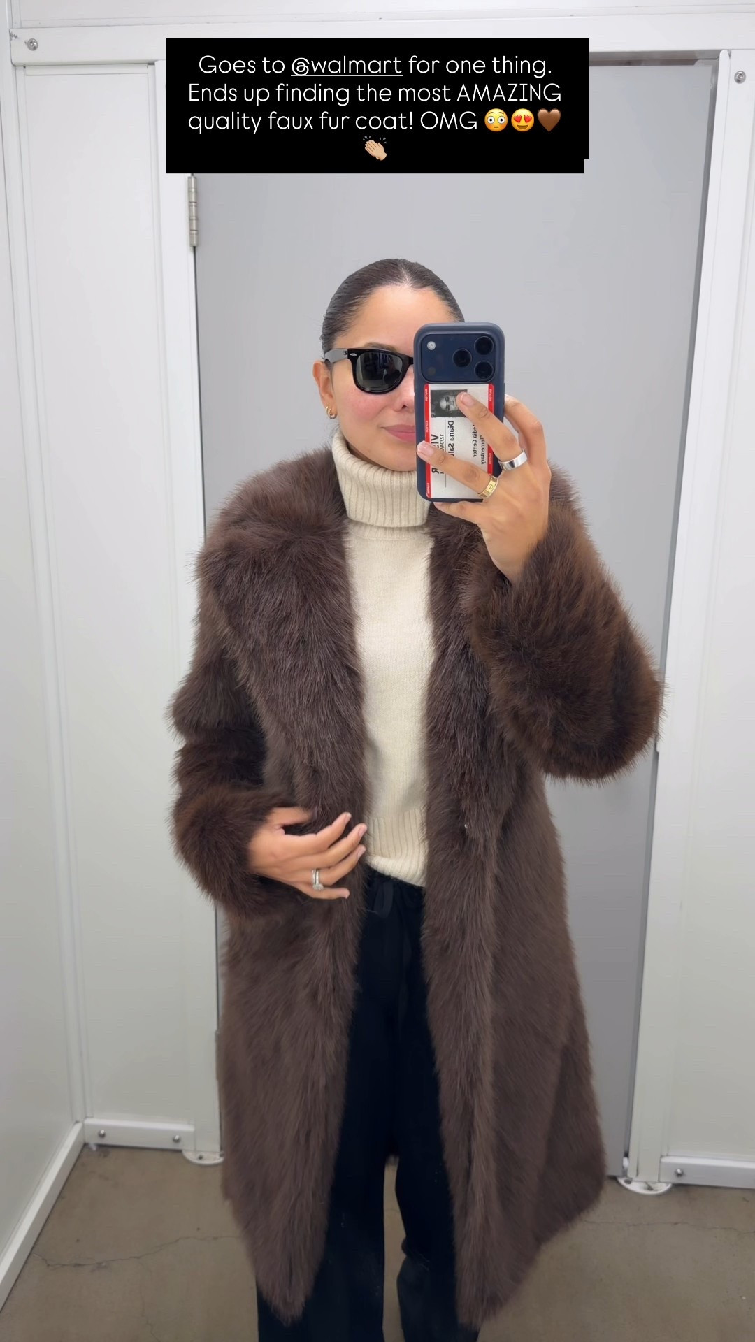 The most amazing $30 coat from @walmart WOW 🤩 Wearing size XS 
