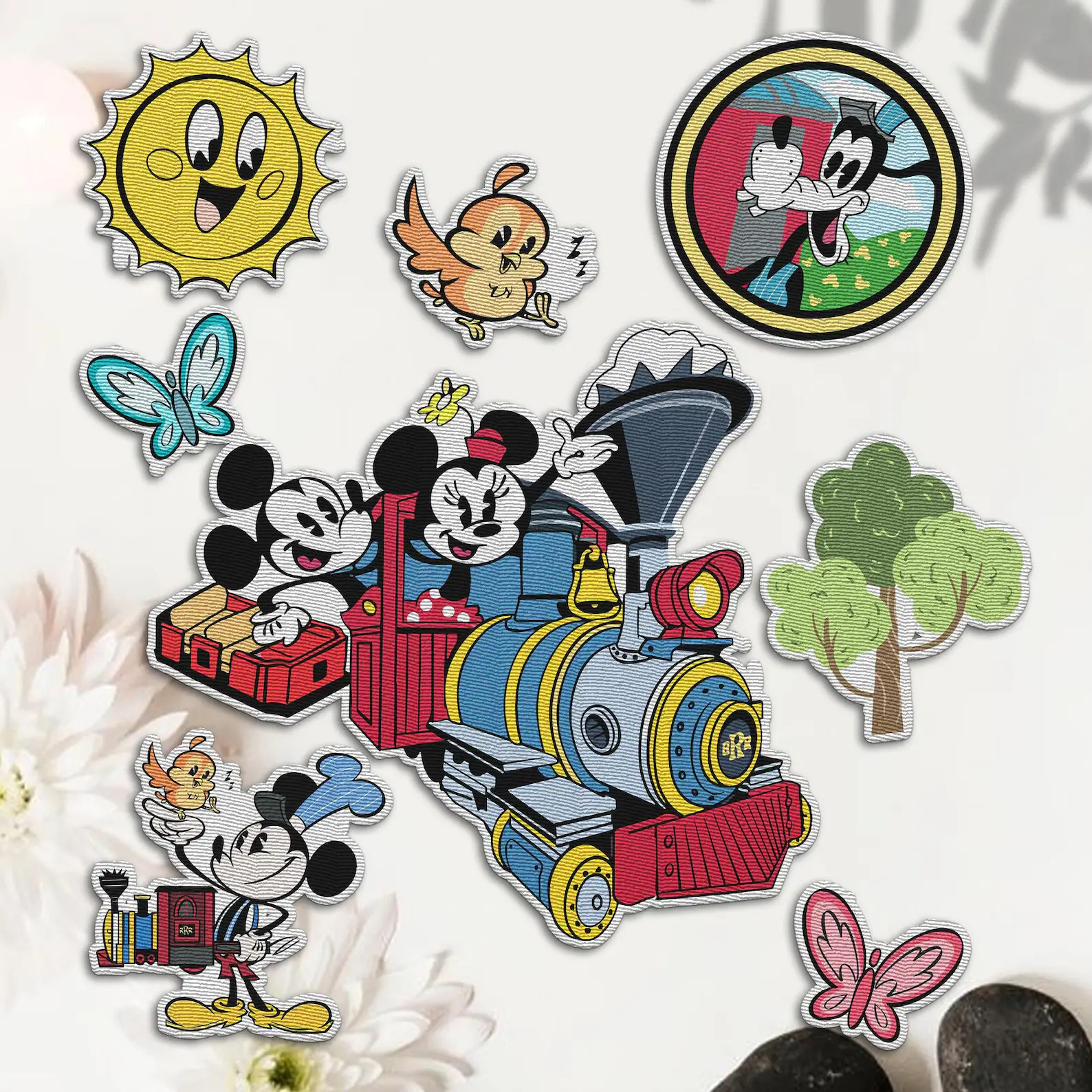 Embroidered Disney Mickey and Minnie Runaway Railway Patch, Vintage Goofy Train Ride Embroidery P... | Etsy (Global)
