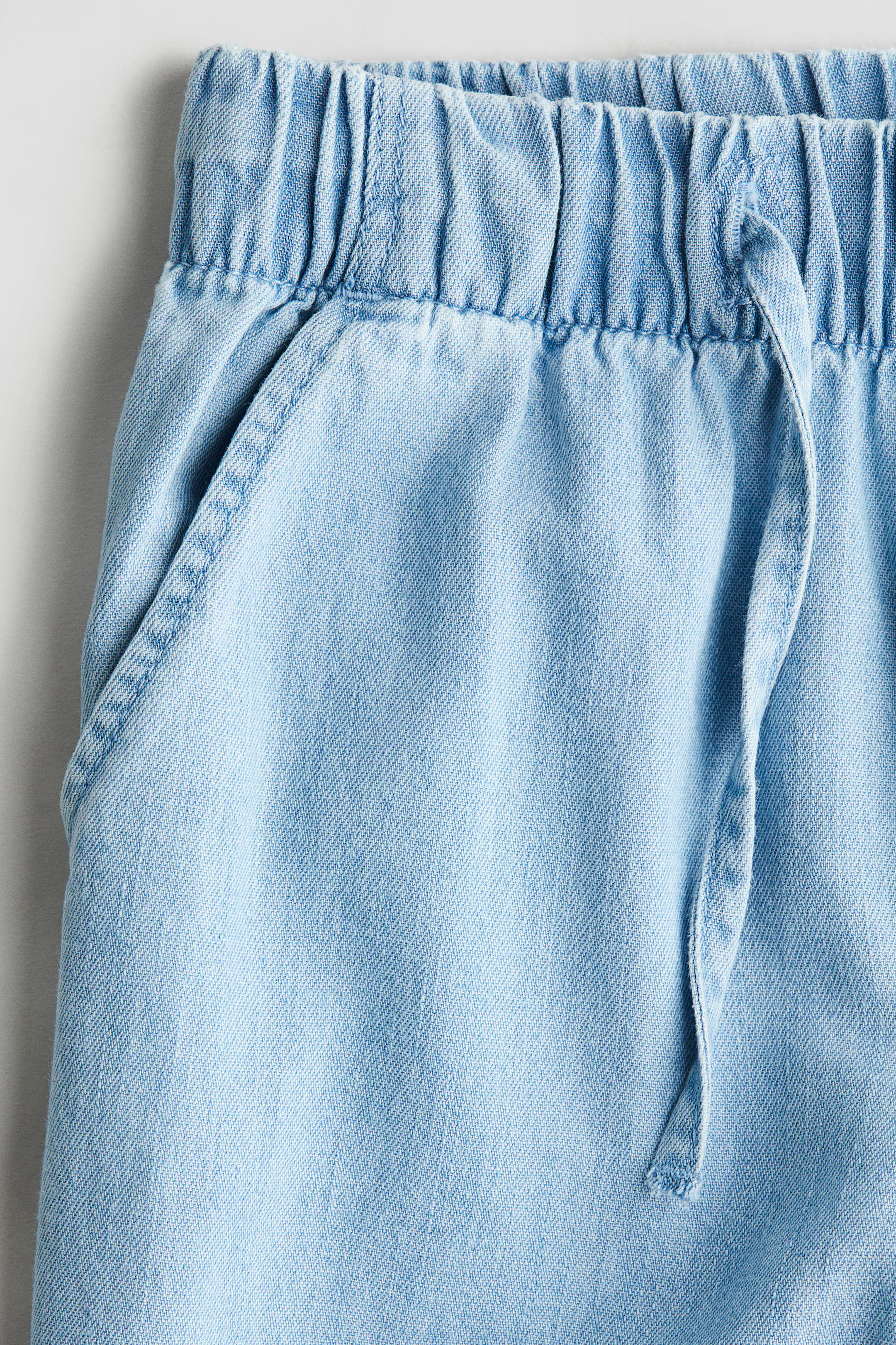 Cropped Denim-Look Pants | H&M (US + CA)