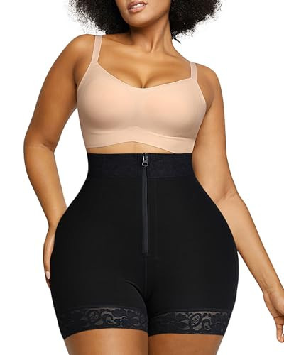 SHAPELLX Butt Lifting Shapewear For Women Shapewear Tummy Control Faja Shorts Shaper Shorts Butt Enhancer(Black,Medium) | Amazon (US)