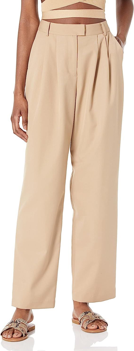 The Drop Women's Dylan Pleated Straight Pant | Amazon (US)