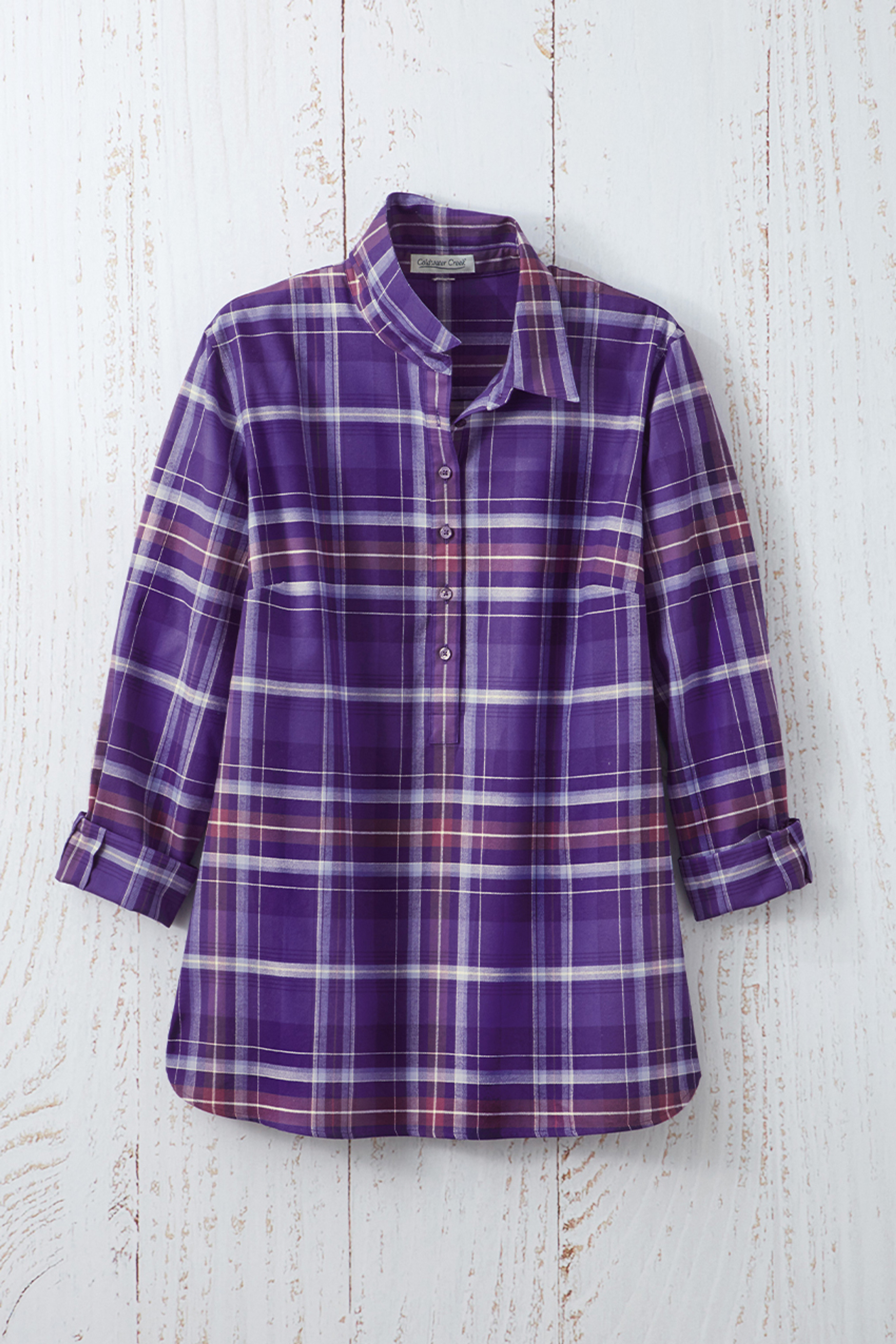 Magical Celebration Plaid Tunic | Coldwater Creek