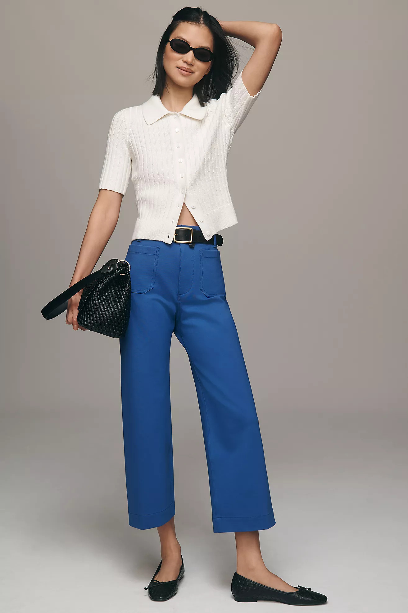 The Colette Cropped Wide-Leg Pants by Maeve: Ponte Edition | Anthropologie (US)