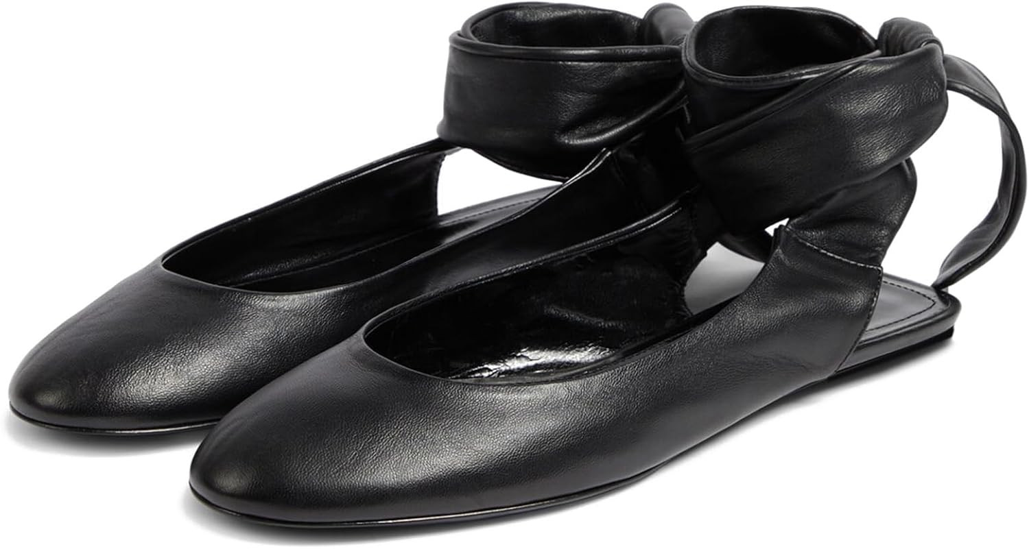 KISSASA Ballet Flats Shoes for Women Round Toe Lace Up Flats | Amazon (US)