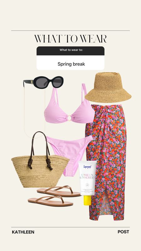 What to Wear: on Spring Break

#KathleenPost #WhatToWear #SpringBreaks #Beach #Bikini #springfashion #SpringOutfit

#LTKtravel #LTKswim #LTKSeasonal