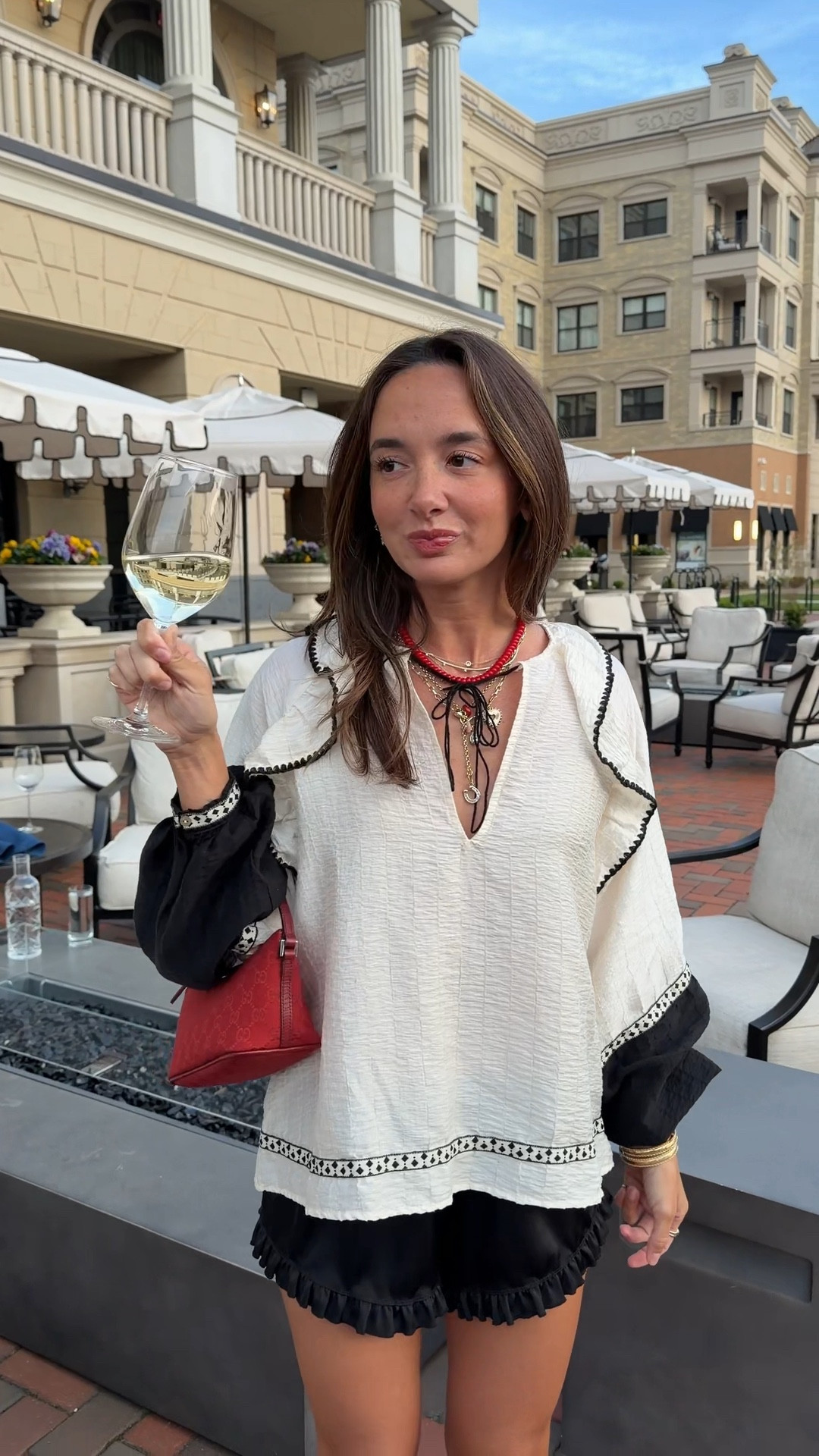 Small top! I cut the tassels off. I just wear nude triangle bra under. My exact shorts are Brandy Melville (not online) but the Abercrombie pair prob would have been better! Boots are tts!