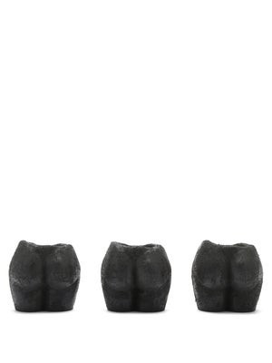 Set of three Rock Bottom ceramic tealight holders | Matches (UK)