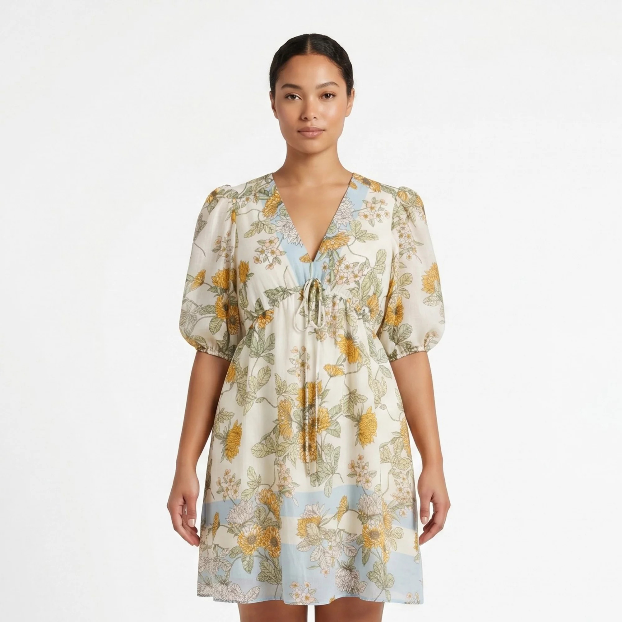 Plus Size Maison Tara Empire Waist Printed Dress | Kohl's