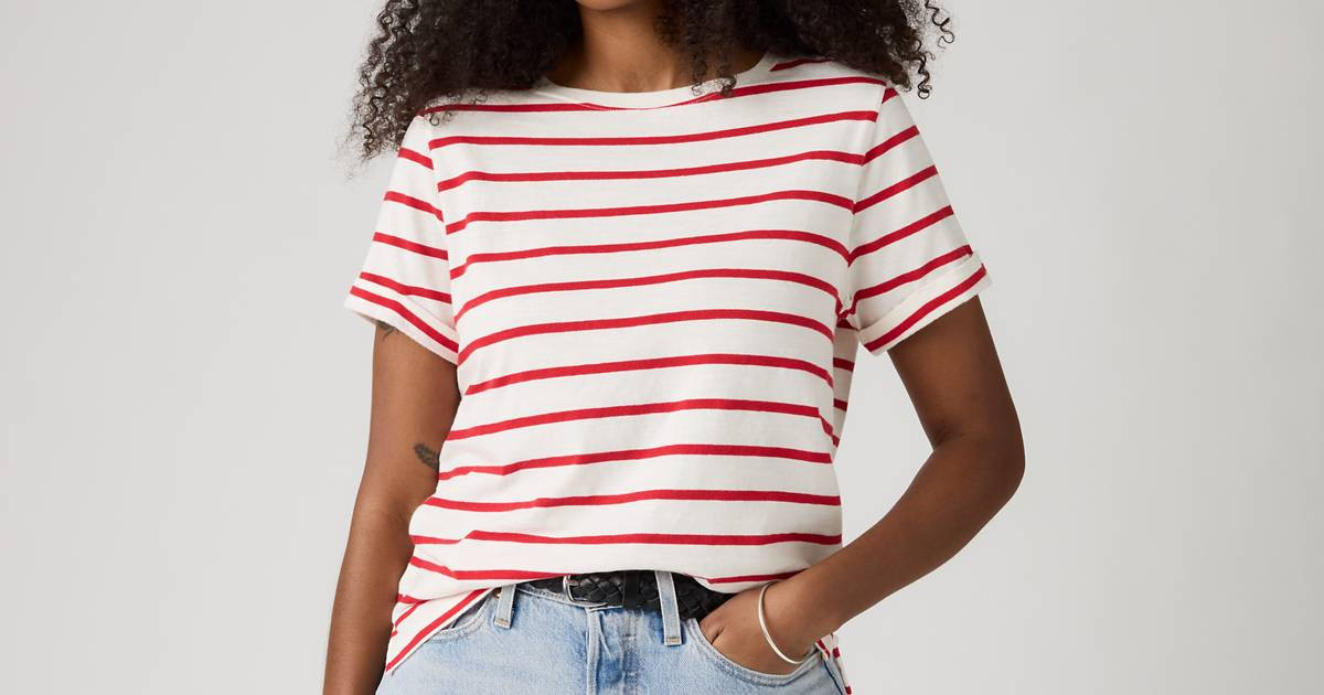 Julie Slub Short-sleeve Tee - Red | Levi's® US | Levi's US