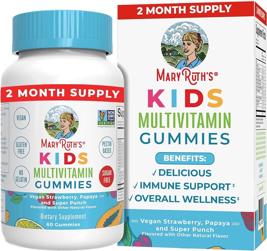 MaryRuth's Kids Multivitamin Gummies | 2 Month Supply | Sugar Free | Kids & Toddlers Ages 2+ | Es... | Amazon (US)