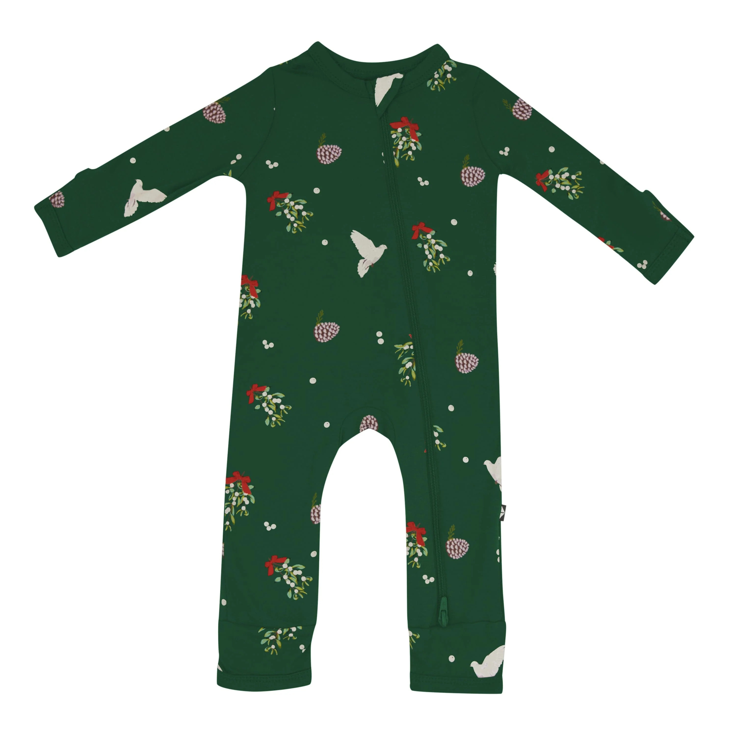 Zippered Romper in Mistletoe | Kyte BABY