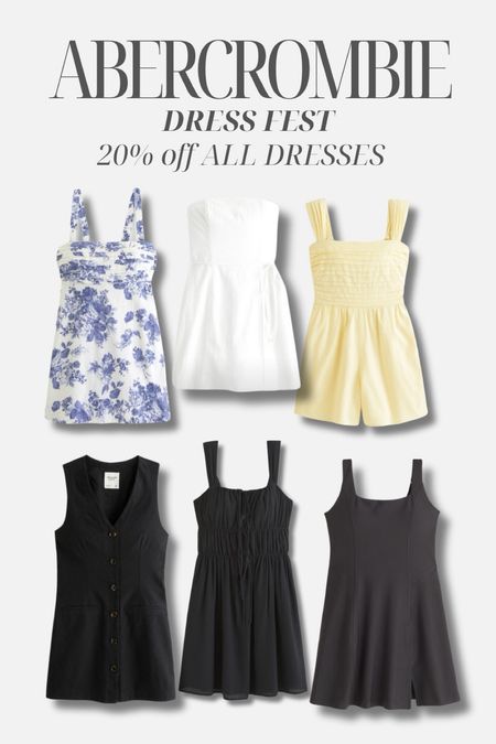 Abercrombie dress fest! June 7-10 ALL dresses are 20% off + 15% off almost everything else with code! 

I wear a size S in all of these! @abercrombie #abercrombiepartner

#LTKSeasonal #LTKStyleTip