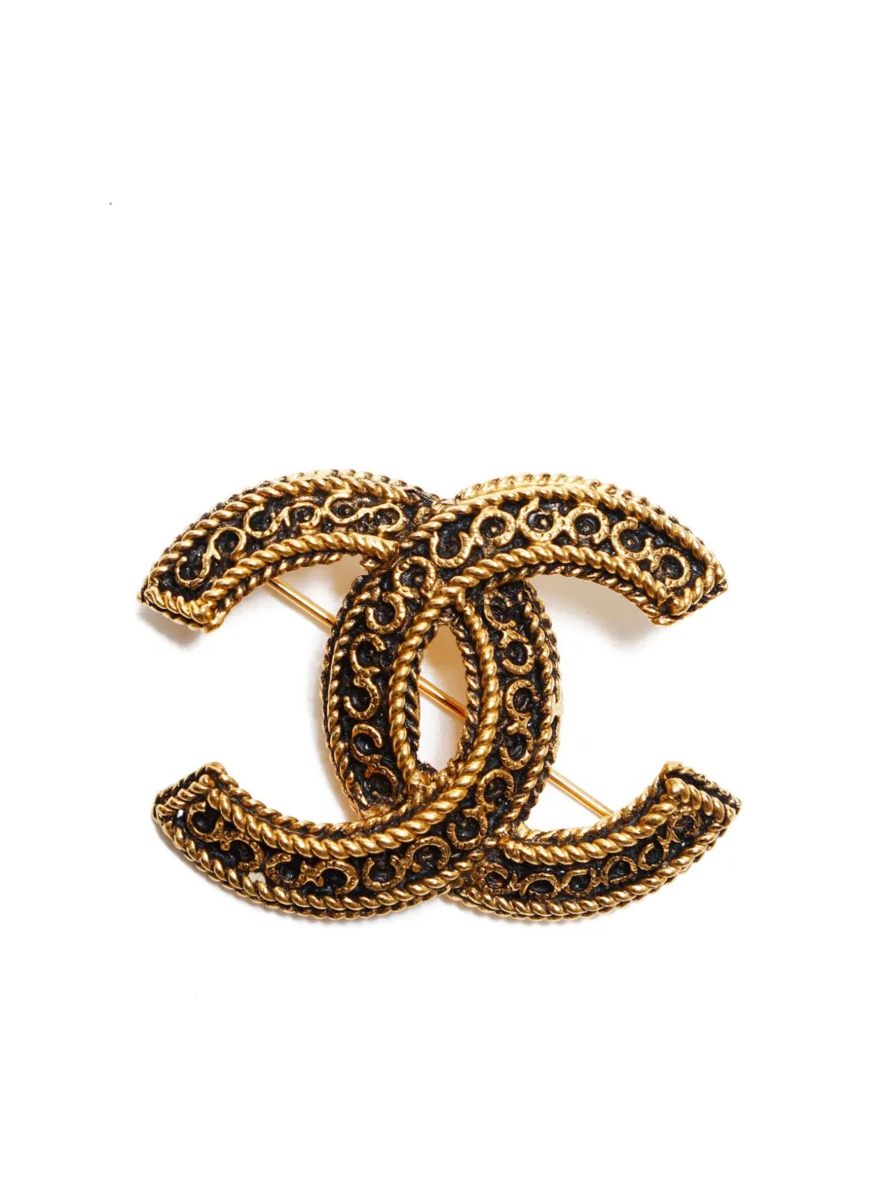CHANEL Pre-Owned 1990s CC Coco Brooch | Gold | FARFETCH UK | Farfetch Global