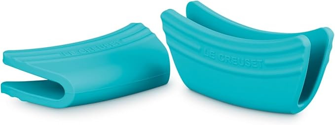 Le Creuset Silicone Set of 2 Handle Grips, 5" x 2 1/2" each, Caribbean | Amazon (US)