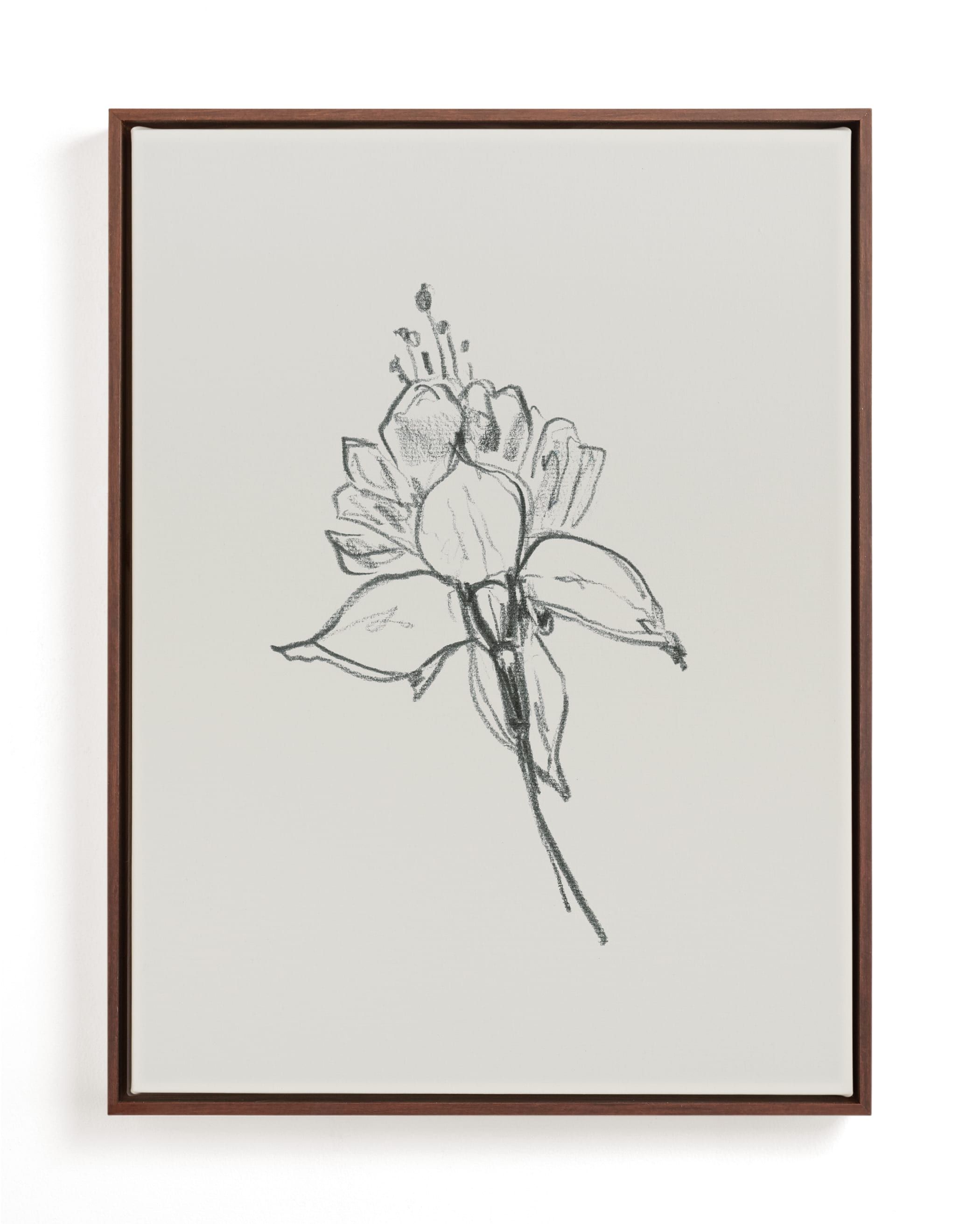 "Fuchsia 2 of 2 Diptych" - Drawing Limited Edition Art Print by Miranda Mol. | Minted