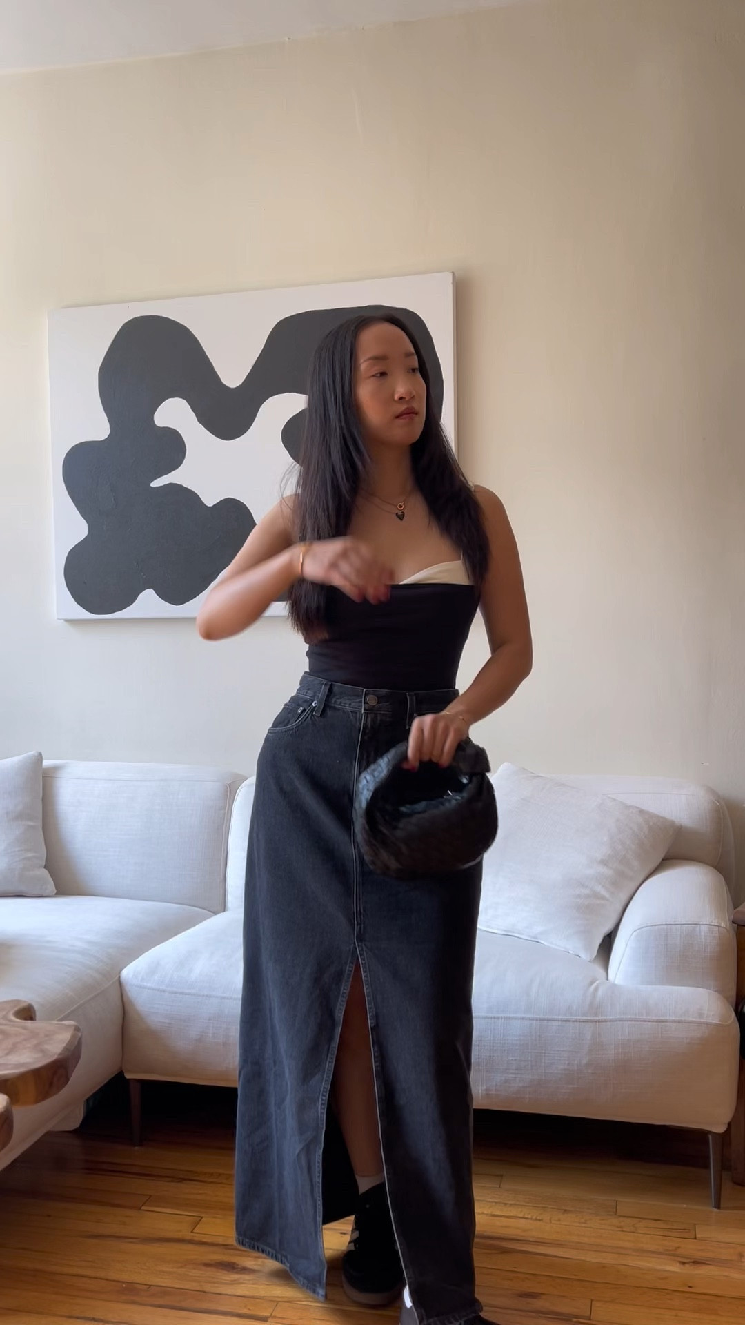 Denim maxi skirt gang 🖤 

#LTKSeasonal #LTKunder50 #LTKstyletip