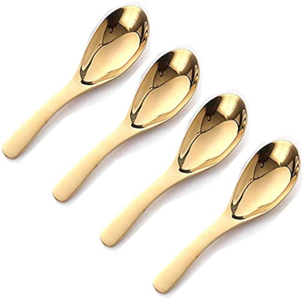 heavy duty Stainless Steel Dinner Spoons, Use for Home, Kitchen or Restaurant soup spoons gold sp... | Amazon (US)