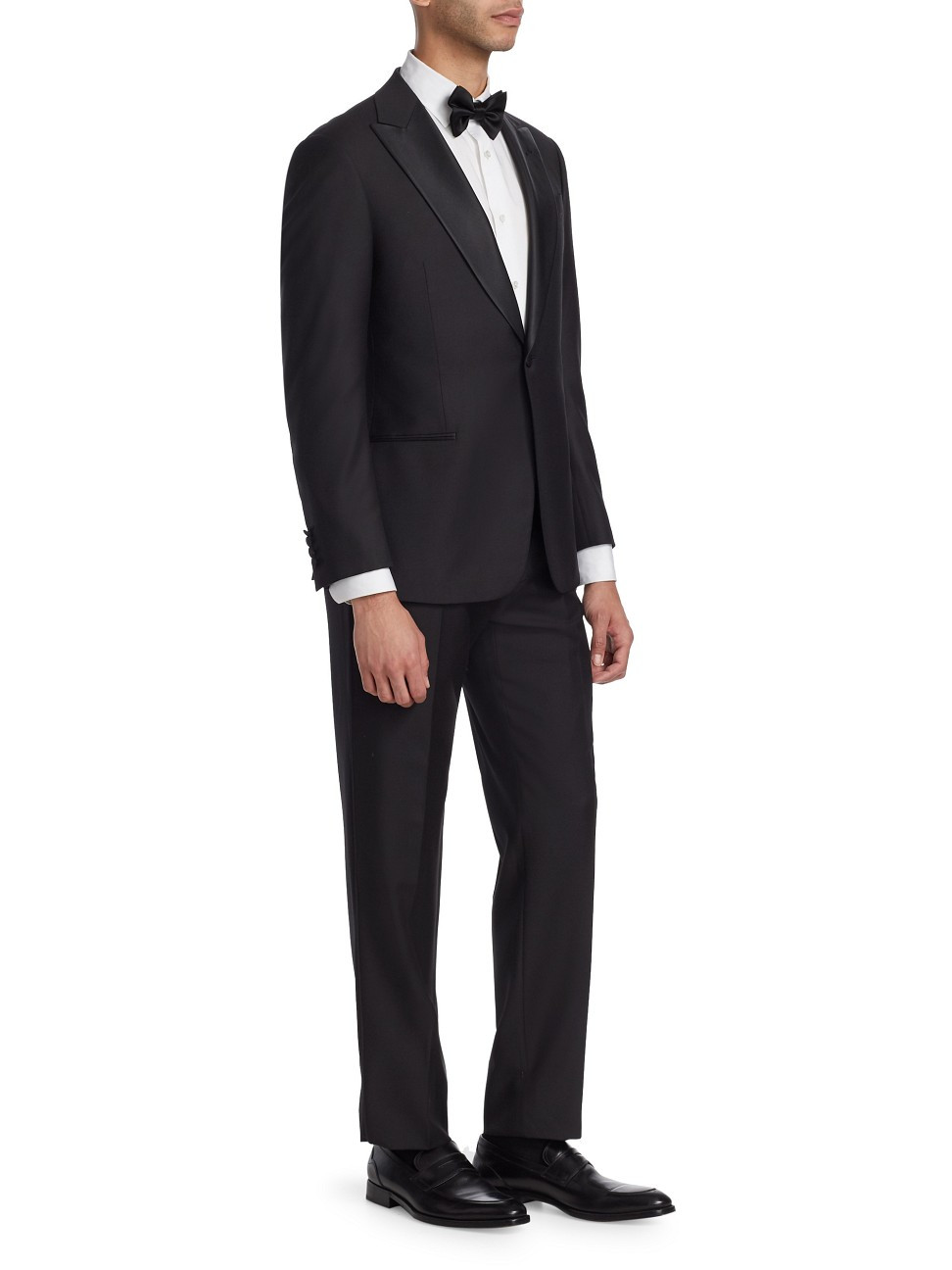 Men's G-Line Super Line Peak Tuxedo - Black - Size 48 - Black - Size 48 | Saks Fifth Avenue