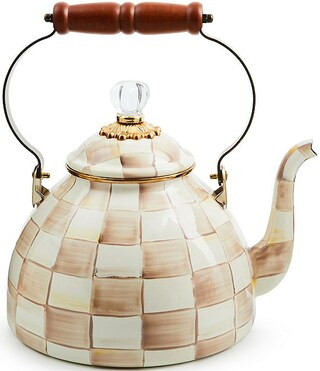 MacKenzie-Childs Check Enamel Tea Kettle | Dillard's | Dillard's