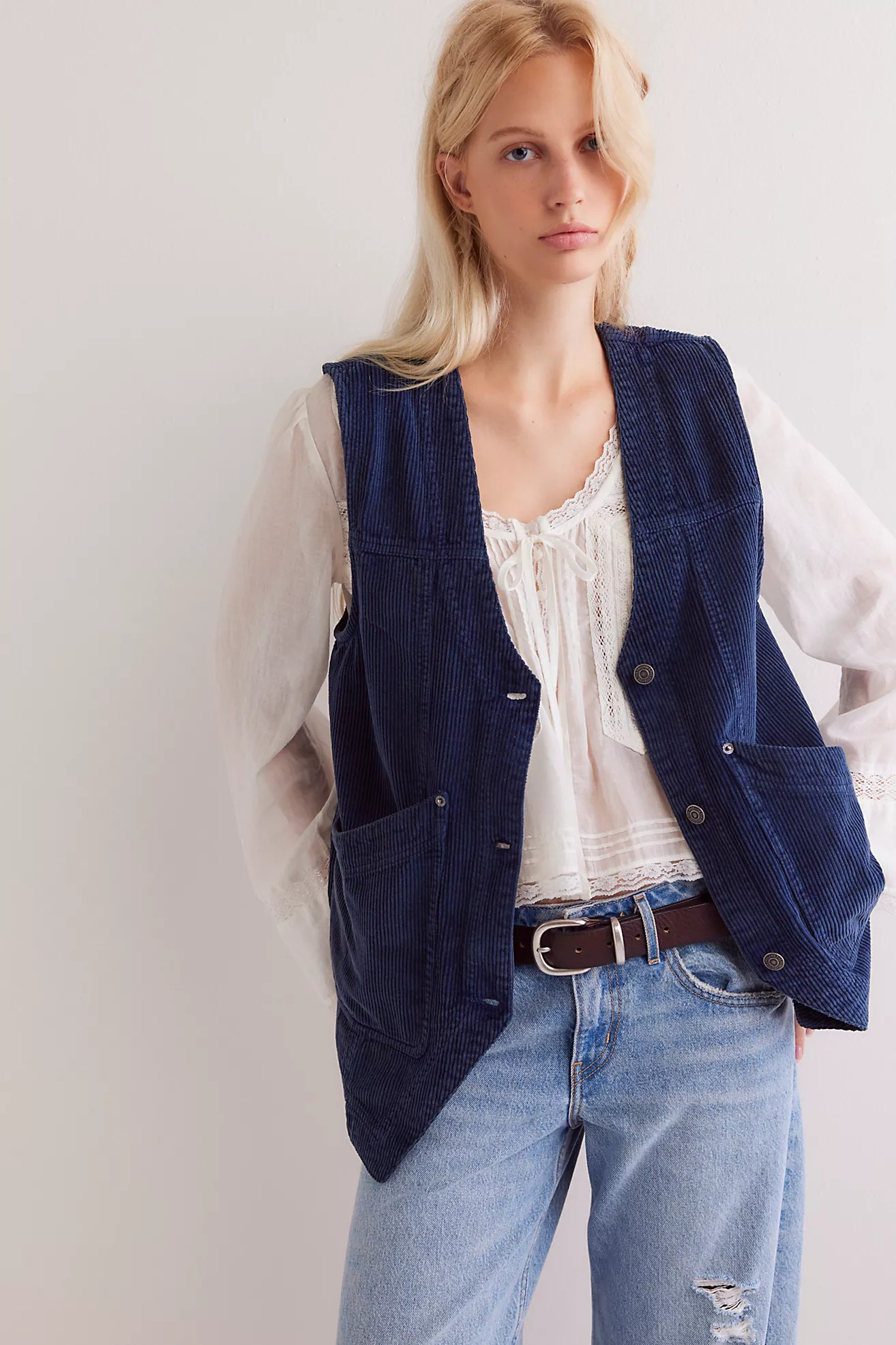 We The Free Valerie Cord Vest | Free People (Global - UK&FR Excluded)