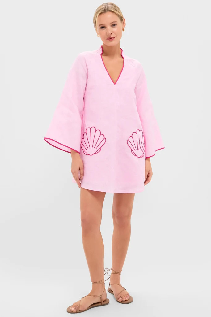 Pink Seashell Oceana Mini Dress | Tuckernuck (US)