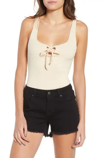 Women's Obey Tangled Up Rib Bodysuit | Nordstrom