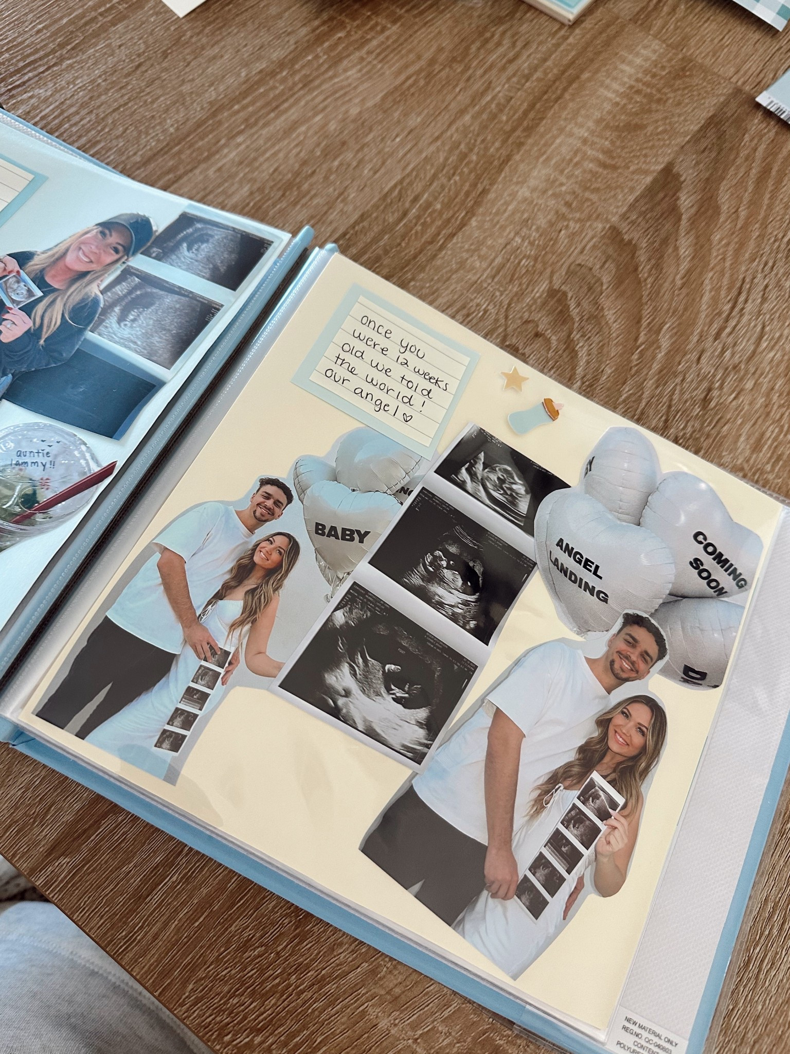 This is your sign to make your baby a pregnancy scrapbook ⭐️📖🩵 *I printed my photos out at cvs for same day pickup* 

#LTKBaby #LTKFamily #LTKBump