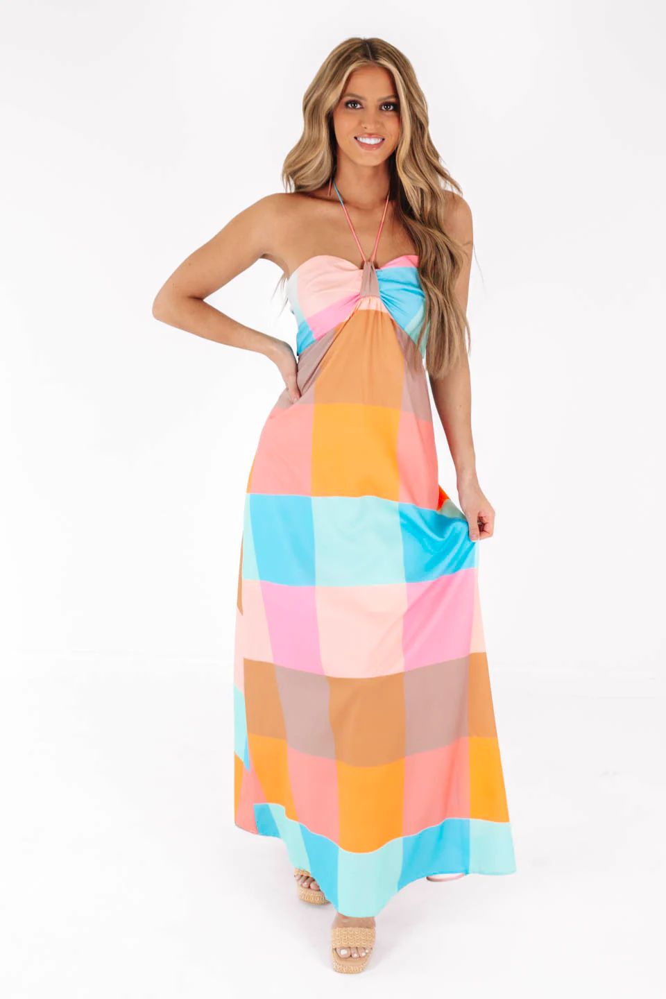 Weekend in Wine Country Maxi Dress - Multi | The Impeccable Pig