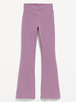 High-Waisted PowerChill Crossover Flared Leggings for Girls | Old Navy (US)