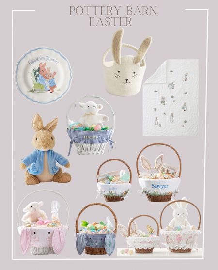 Pottery barn Easter baskets for kids Easter bunny stuffed animal, cute and chic Easter finds for kids 

#LTKkids #LTKSeasonal #LTKbaby