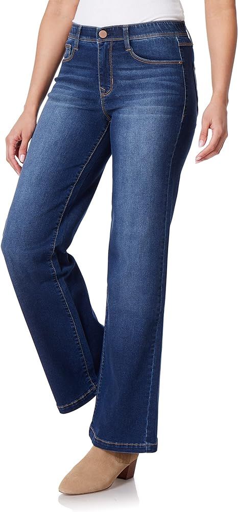 Angels Forever Young Women's 360 Sculpt Mid-Rise Wide Leg Jeans | Amazon (US)