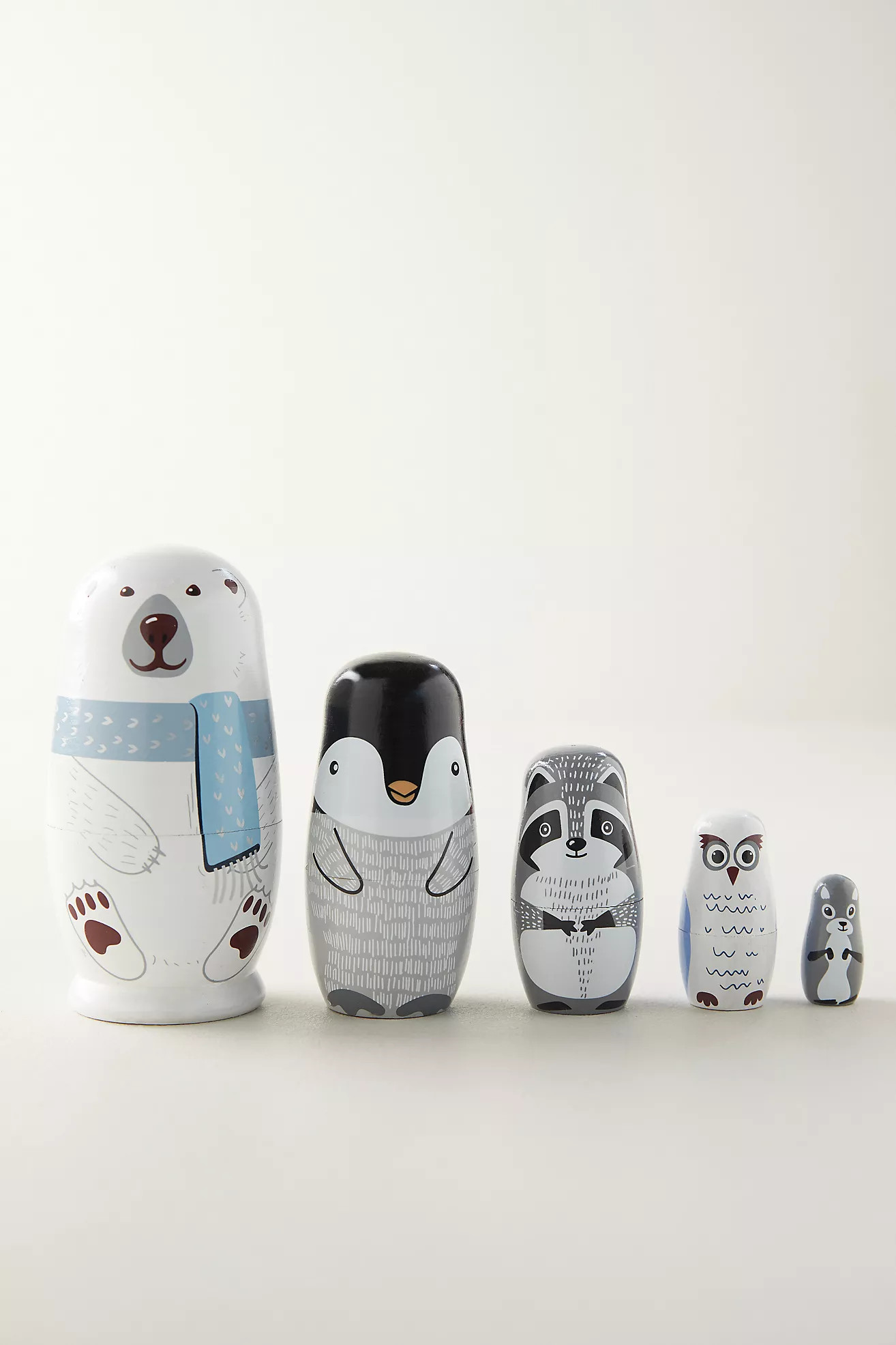 Polar Bear Matryoshka Nesting Dolls | Anthropologie (US)
