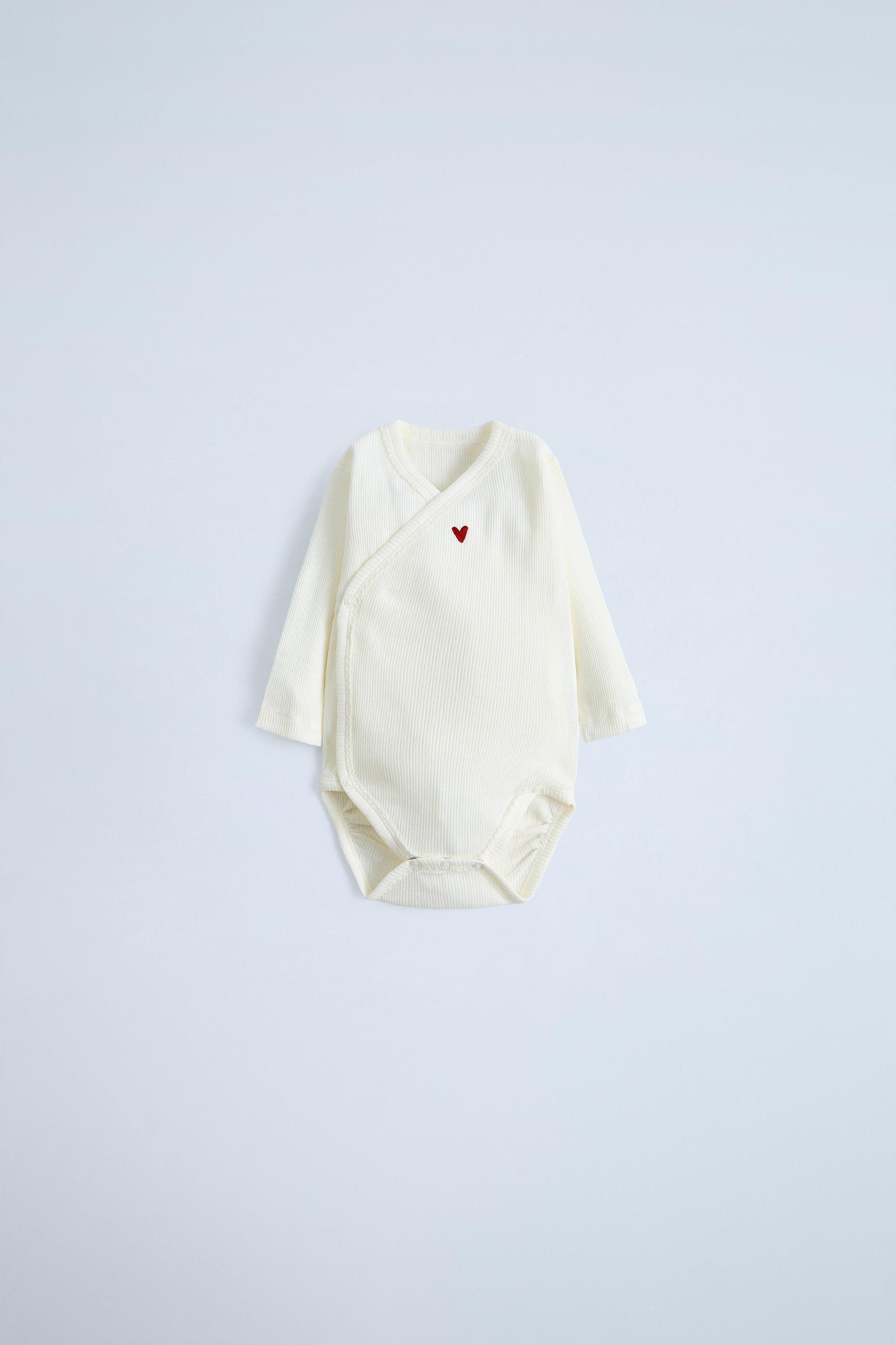 THREE-PACK OF KIMONO HEART BODYSUITS | Zara US