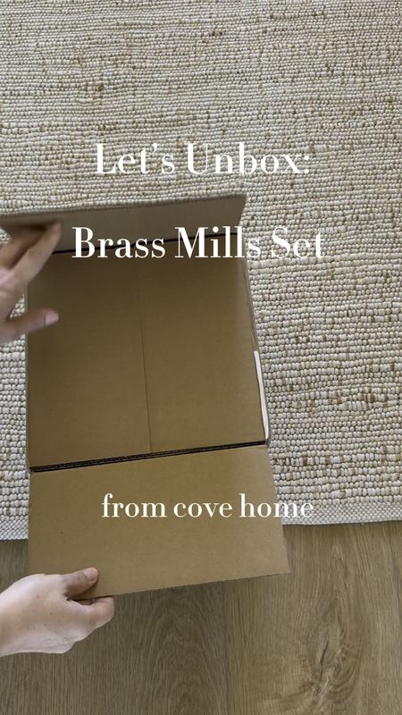 Beautiful brass mills set from @covehome_ 
Currently 20% off at checkout! 

#LTKHome #LTKSaleAlert