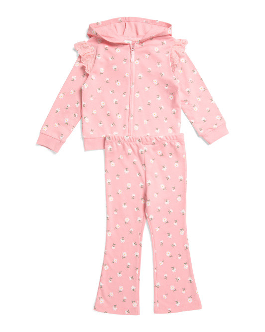Toddler Girls 2pc Daisy Hoodie Set | TJ Maxx