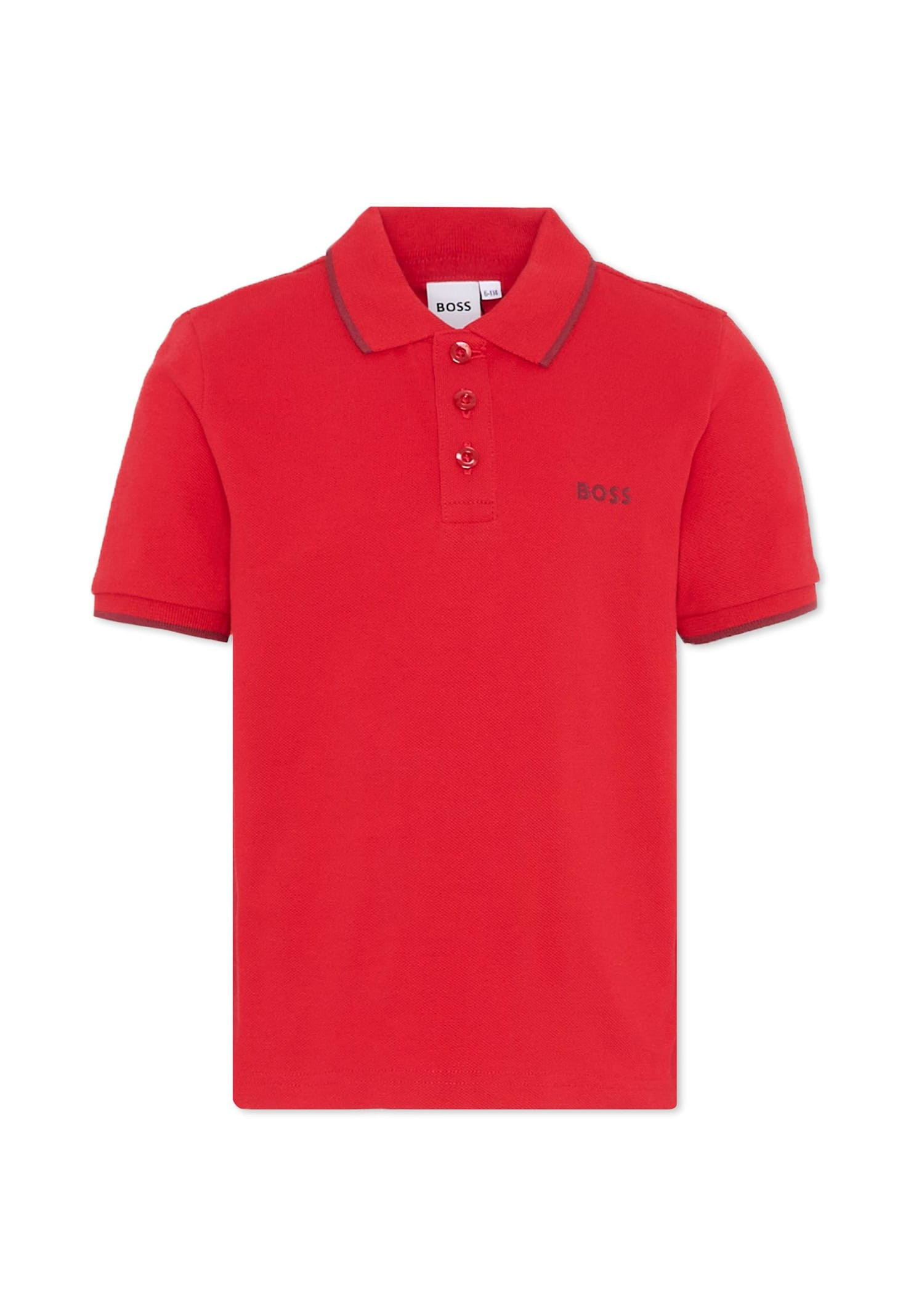 Hugo Boss Red Polo Shirt For Boy With Polo | Italist.com US