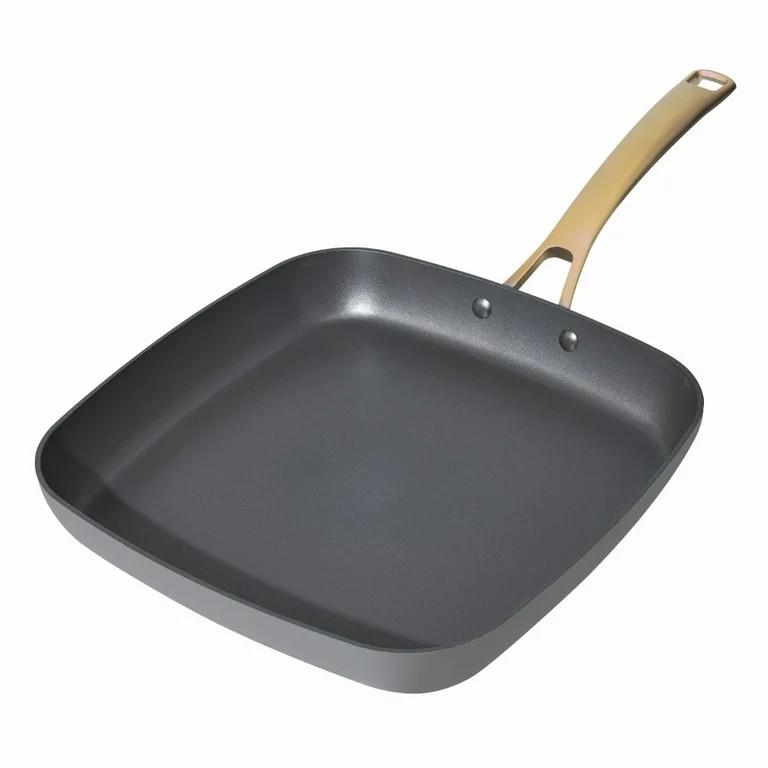 Beautiful 11" Square Griddle Pan, Grey Smoke by Drew Barrymore | Walmart (US)