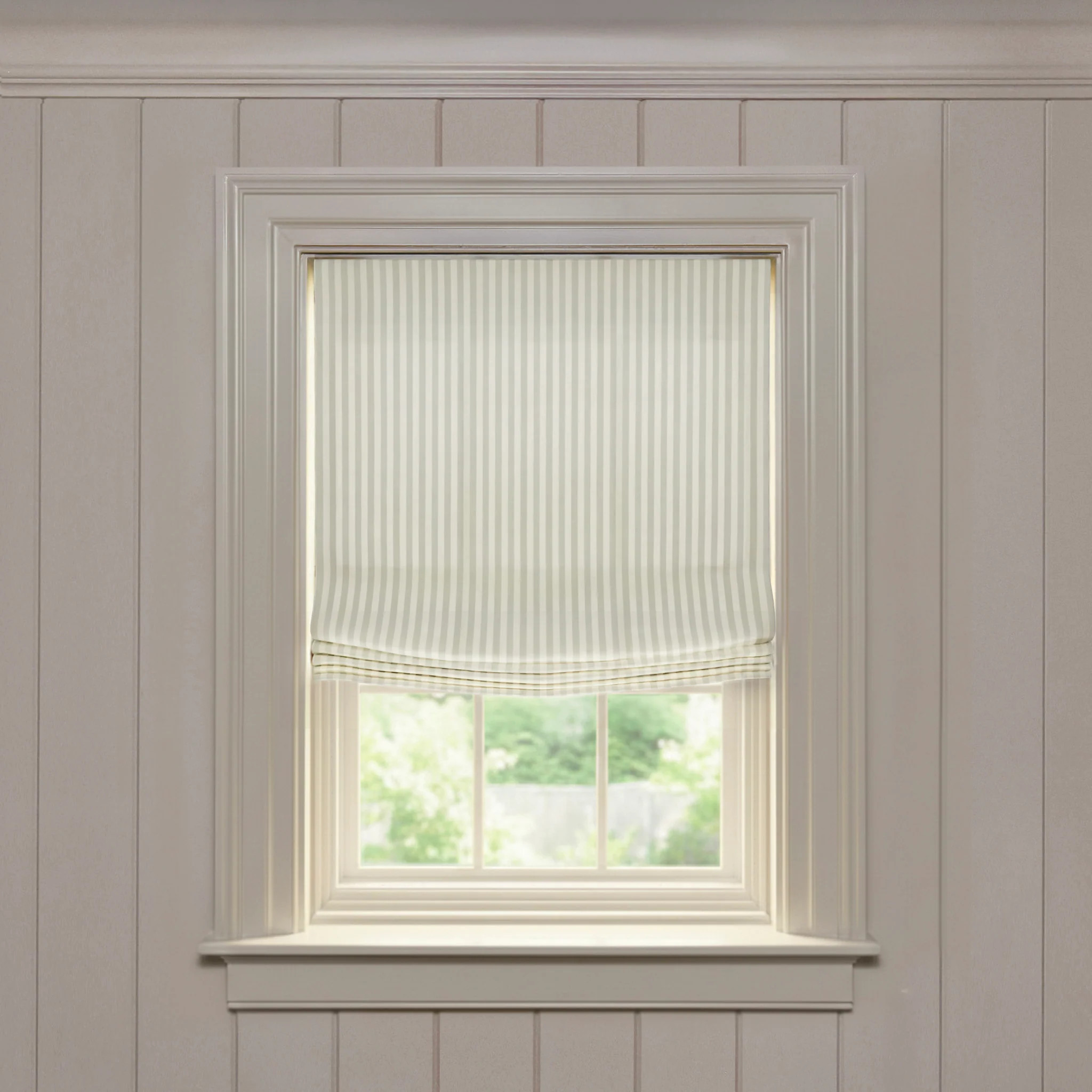 Louisa Sage
                Custom Roman Shade | Pepper Home