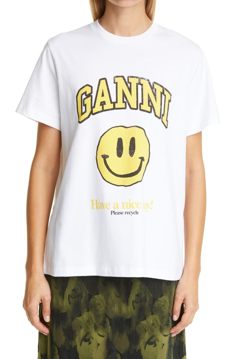 Oversize Smiley Face Logo T-Shirt | Nordstrom