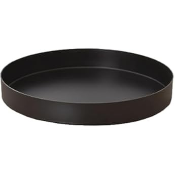 Elegant Black Round Serving Tray - Modern Farmhouse Home Decorations, Multipurpose Ottoman Tray, ... | Amazon (US)
