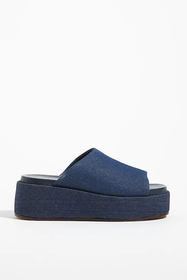 Seychelles Goodies Platform Sandals By Seychelles in Blue Size 8.5 | Anthropologie (US)