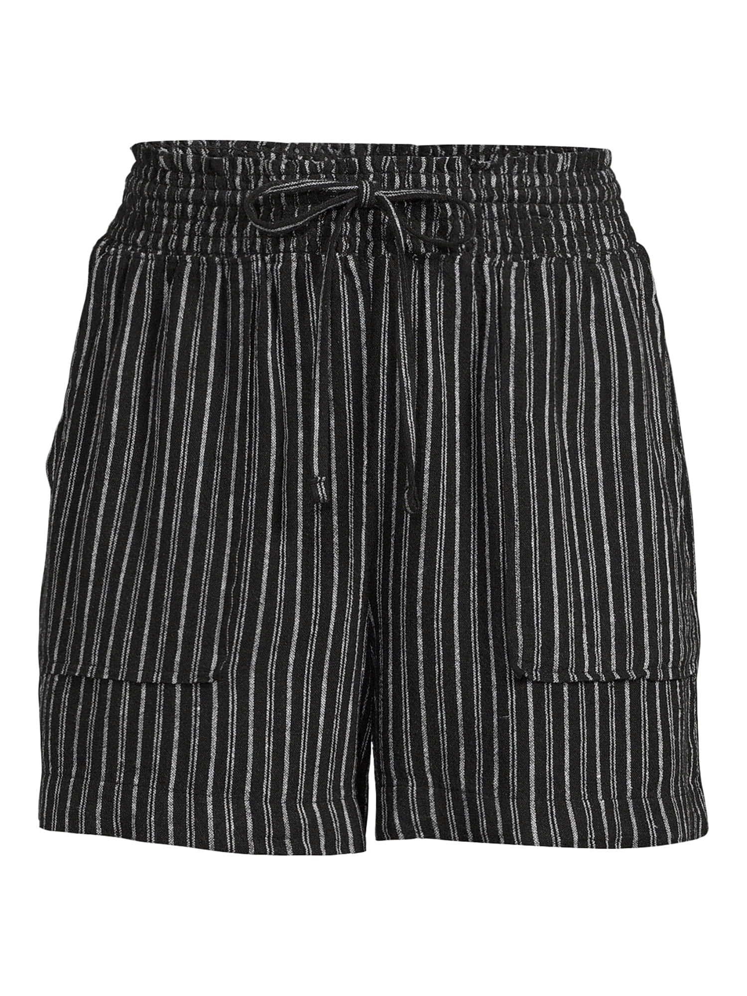 Time and Tru Women's Linen Shorts | Walmart (US)